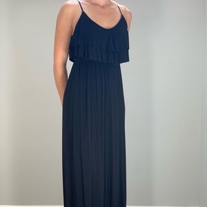 Black maxi dress